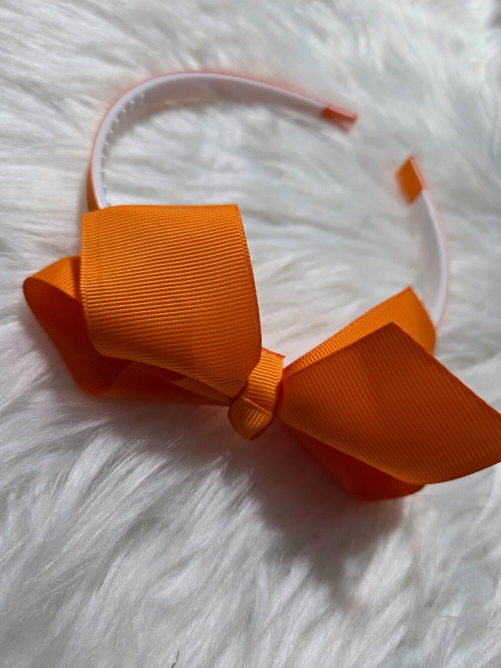 Orange Bow Headband